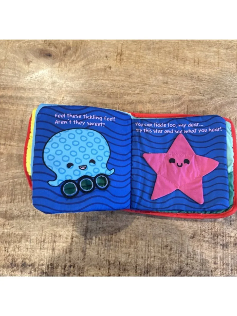 Just Like ... the Animals soft cloth Baby Book Peekaboo Rattle Sensory Textured